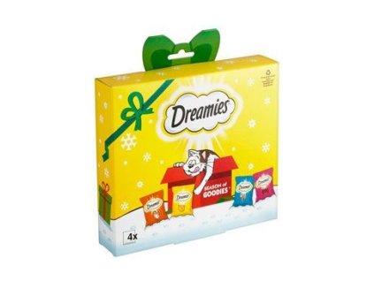 dreamies kocka pochoutka vanocni box 4x30g