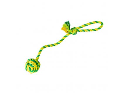 112680 vrhaci lano s micem hiphop bavlneny 41 cm 85 g limetkova zelena
