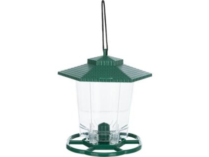 Zahradní závěsné automatické krmítko 6 otvorů 300ml/17cm