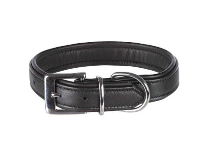 Obojek ACTIVE COMFORT kožený - černý (Velikost L:47-54cm/35mm)