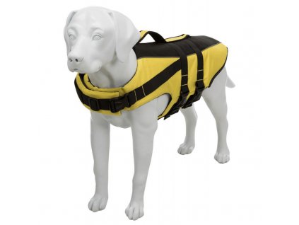 Life Vest Plavací Vesta Pro Psa Žluto/Černá (Life Vest plavací vesta pro psa XS 28 cm: 30-50 cm, do 12kg žluto/černá -)