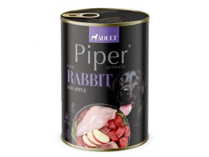 PIPER s králíkem, konzerva pro psy 400g