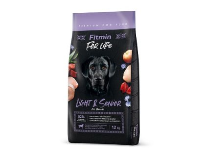 new fitmin dog for life light senior 12 kg h M