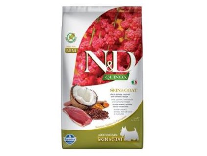 nd quinoa dog skin coat duck coconut mini 25kg30198