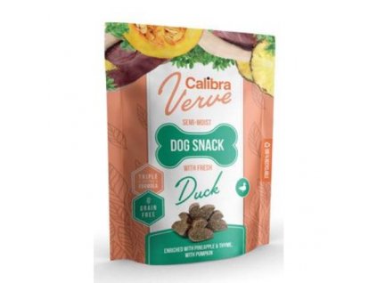 calibra dog verve semi moist snack fresh duck 150g