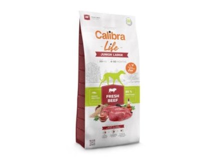 calibra dog life junior large fresh beef 25kg