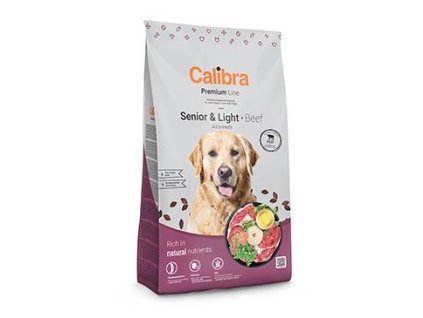 calibra dog premium line senior light beef