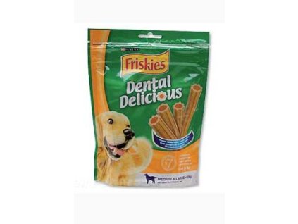 1350 friskies pochoutka pes dentaldelicious med large 200g