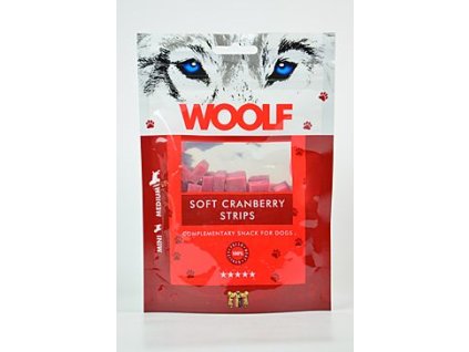 15714 woolf pochoutka soft cranberry strips 100g