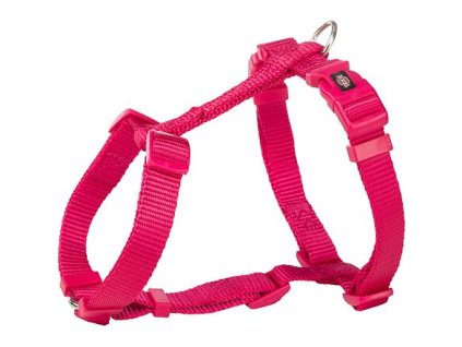 H-postroj PREMIUM, fuchsia (Velikost XS-S:hruď:30-44cm/10mm)