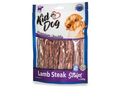 KIDDOG jehněčí steak v proužku 12/0,8 cm 250 g
