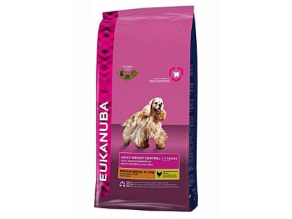 17079 eukanuba dog adult weight control medium 3kg