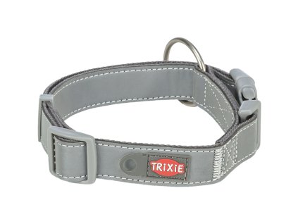 Reflexní obojek PREMIUM Reflect, grafit (Velikost XS-S: 25-35 cm/ 20 mm)