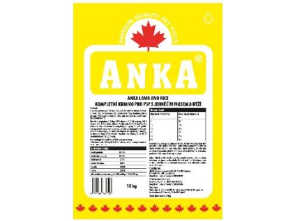 19629 anka lamb rice 10kg