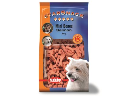 25476 nobby starsnack mini bones salmon kosticky 200g