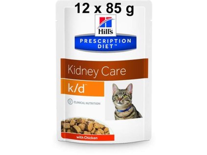 25932 hill s prescription diet feline k d kapsicka chicken 12 x 85 g