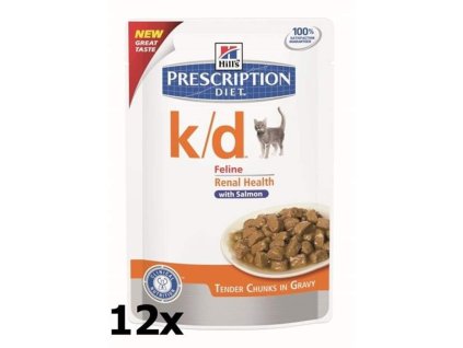 25935 hill s prescription diet feline k d kapsicka salmon 12 x 85 g