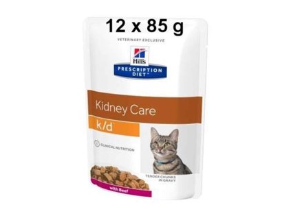 25938 hill s prescription diet feline k d kapsicka beef 12 x 85 g