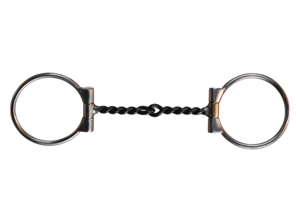 paul taylor steel twisted d ring snaffle bit 5 0