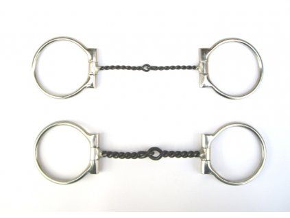 western ss twisted wire d ring snaffle bit 5 6mm 0