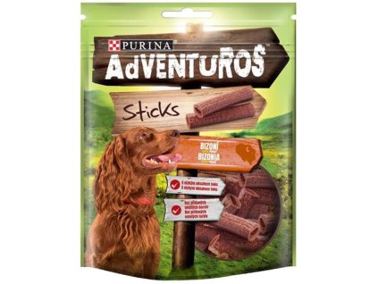 29328 adventuros snack dog tycinky s bizoni prich 120 g