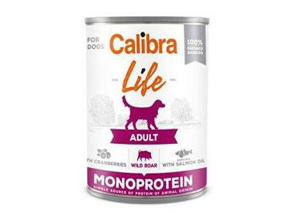 Calibra Dog Life  konz.Adult Wild boar with cran. 400g