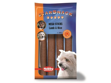 39885 nobby starsnack mega sticks tycinky velke jehneci 200g