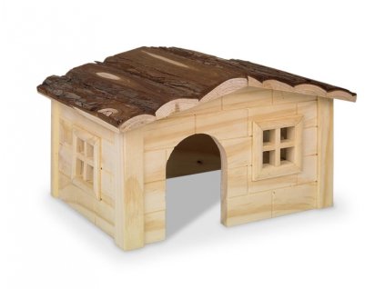 40716 nobby woodland dinky domek pro hlodavce drevo 28 5 x 19 5 x 16 5 cm