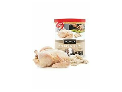 TOPSTEIN Kuře a dršťky v plechu 800g