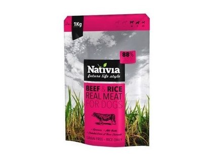 Nativia Real Meat beef&rice (Nativia Real Meat Beef&Rice   8Kg -)