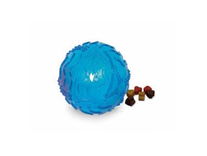 4695 nobby trp snack ball plnici hracka velka 10cm modra
