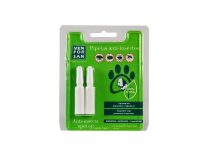 47619 menforsan spot on pipety pro kocky antipar 2x1 5ml