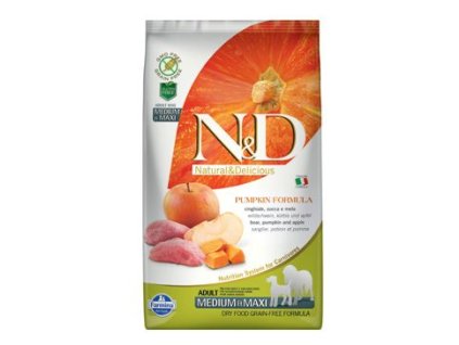 N&D Grain Free Dog Adult M/L Pumpkin Boar & Apple