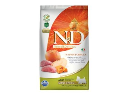 N&D Gf Pumpkin Dog Adult Mini Boar & Apple (N&D Pumpkin DOG Adult Mini Boar & Apple 800g -)
