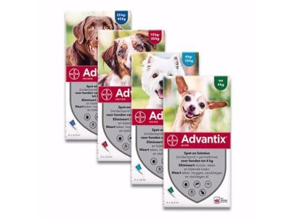 Advantix Spot On pro psy (Advantix S.O. pes do 4kg a.u.v. zelený sol 1 x 0,4 ml -)