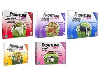 Frontline Tri-Act pro psy Spot-on 1 pip (FRONTLINE TRI-ACT spot-on pro psy XS (2-5 kg)-1x0,5ml -)