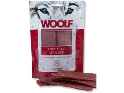 5214 woolf pochoutka soft strips of duck 100g