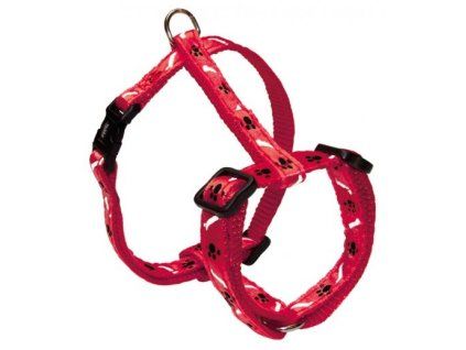 Nobby Mini Textilní Postroj 20-35Cm / 10Mm Červený