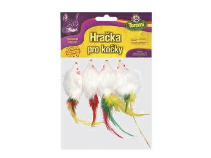 5451 hracka kocka mys mala s perickem 5cm tommi 4ks