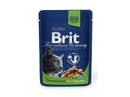 5481 brit premium cat kapsa chicken slices for steril 100g