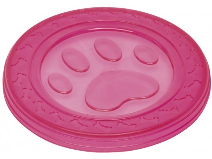 57324 nobby hracka pro psy termoplasticka guma frisbee ruzove 22cm