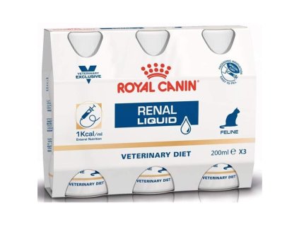 58761 royal canin vd cat liquid renal 3 x 0 2 l