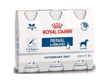 58773 royal canin vd dog liquid renal 3 x 0 2 l