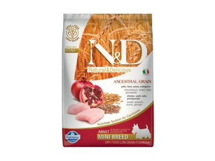 N&D LG DOG Adult Mini Chicken & Pomegranate (N&D LG DOG Adult Mini Chicken & Pomegranate 2,5kg -)