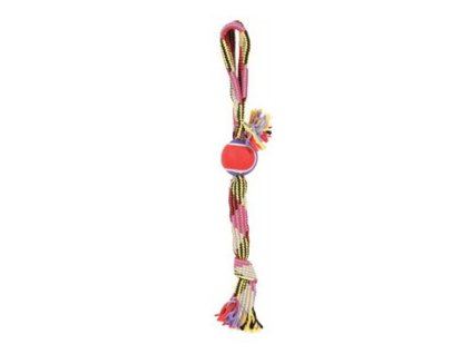 61125 hracka pes tennis ball rope laso 50cm zolux