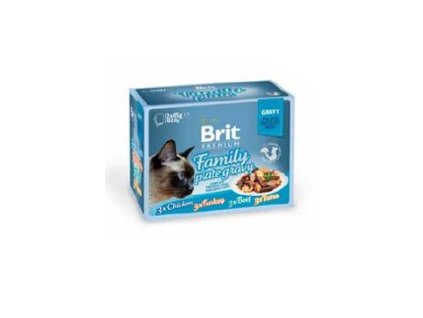 61185 brit premium cat d fillets in gravy family plate 1020g