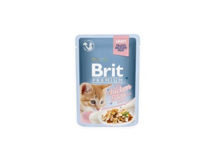 61281 brit premium cat d fillets in gravy for kitten 85g