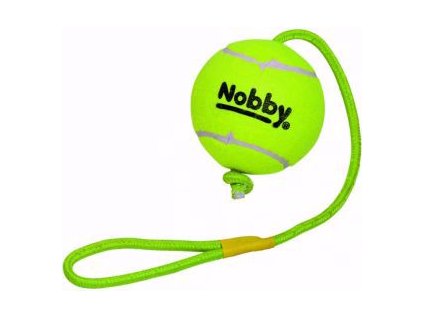 61695 nobby hracka tenisovy micek xxl 12 5cm s lanem 70cm