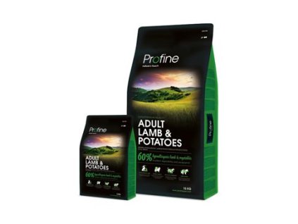 Profine NEW Dog Adult Lamb & Potatoes (Profine NEW Dog Adult Lamb & Potatoes 15kg + 400g konzerva ZDARMA -)