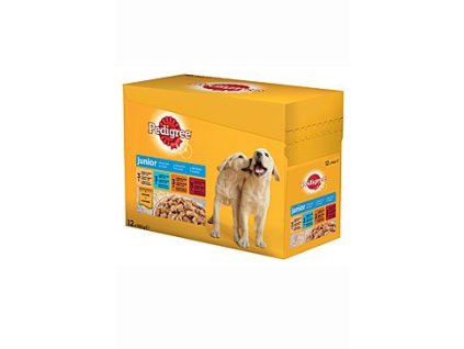6420 pedigree kapsa junior masovy vyber ryze v zele 12x100g